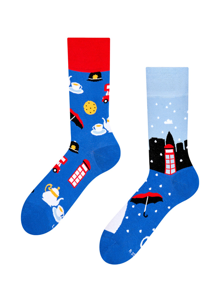 Chaussettes La Grande-Bretagne (et son thé) - Dedoles