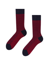 Chaussettes Bambou Jacquard Bordeaux