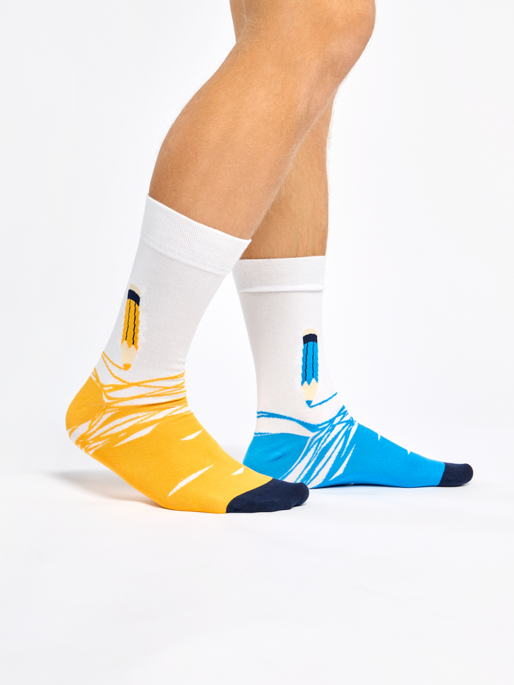 Chaussettes Bambou Crayons de Couleur