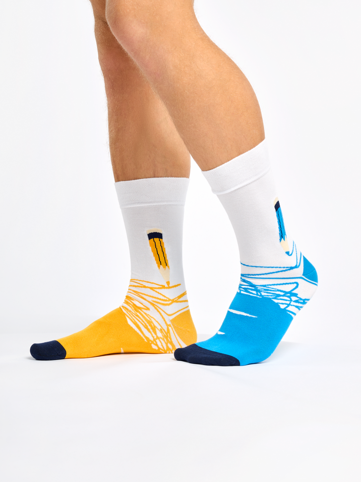 Chaussettes Bambou Crayons de Couleur