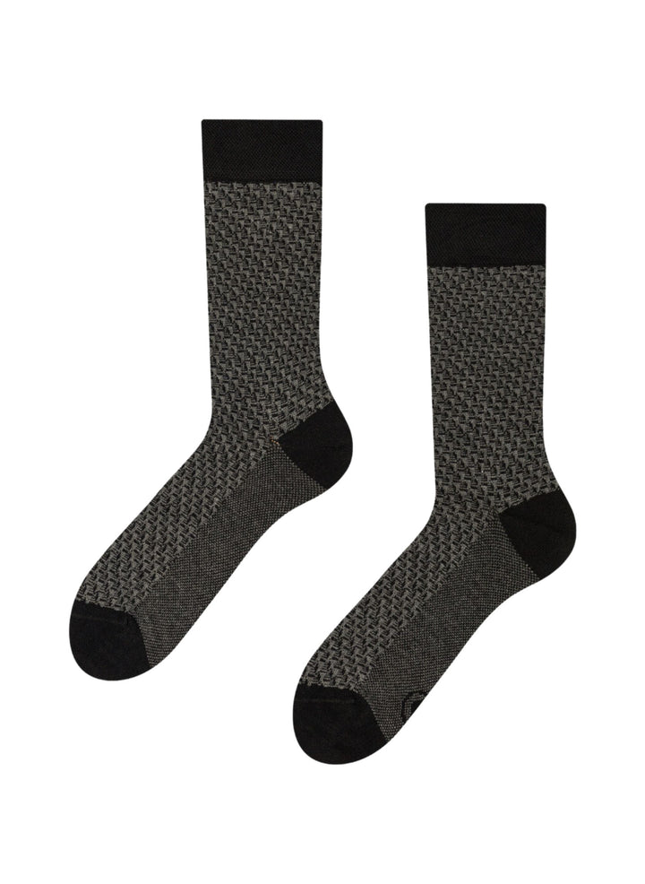 Chaussettes Bambou Jacquard Grises - Dedoles