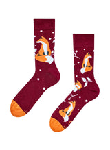 Chaussettes Bambou Renard & Feuilles