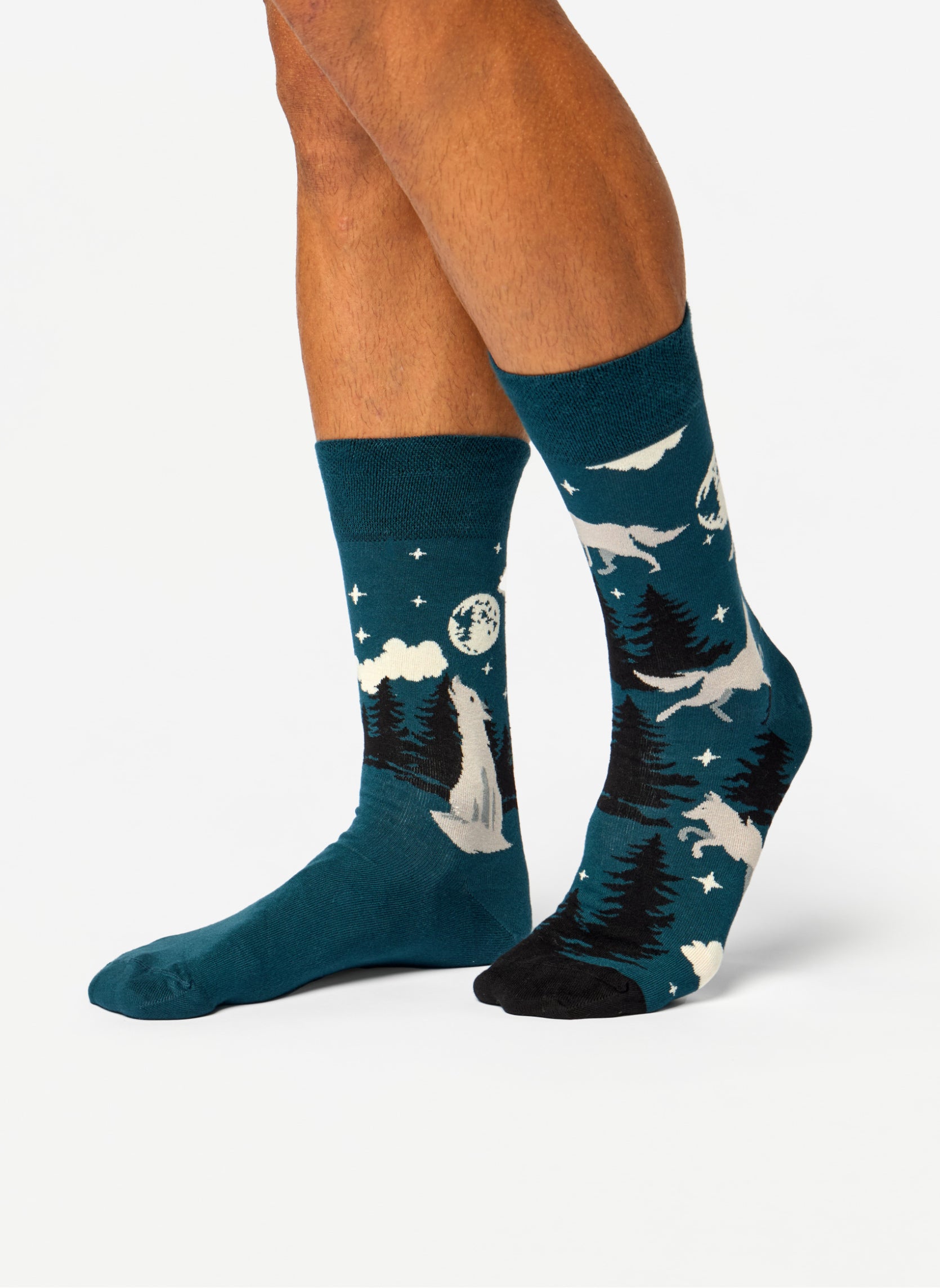 Chaussettes Bambou Loup et Lune