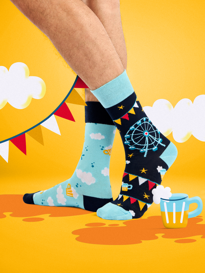 Chaussettes Bière et Carrousels