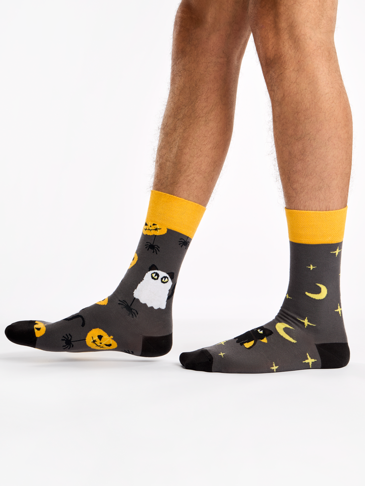 Chaussettes Chat d’Halloween