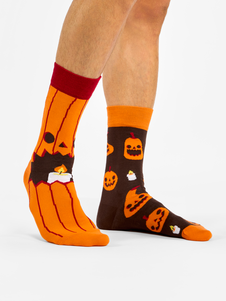 Chaussettes Citrouilles & Bougies