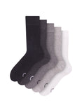 Lot de 5 Paires de Chaussettes Classiques Noires et Blanches