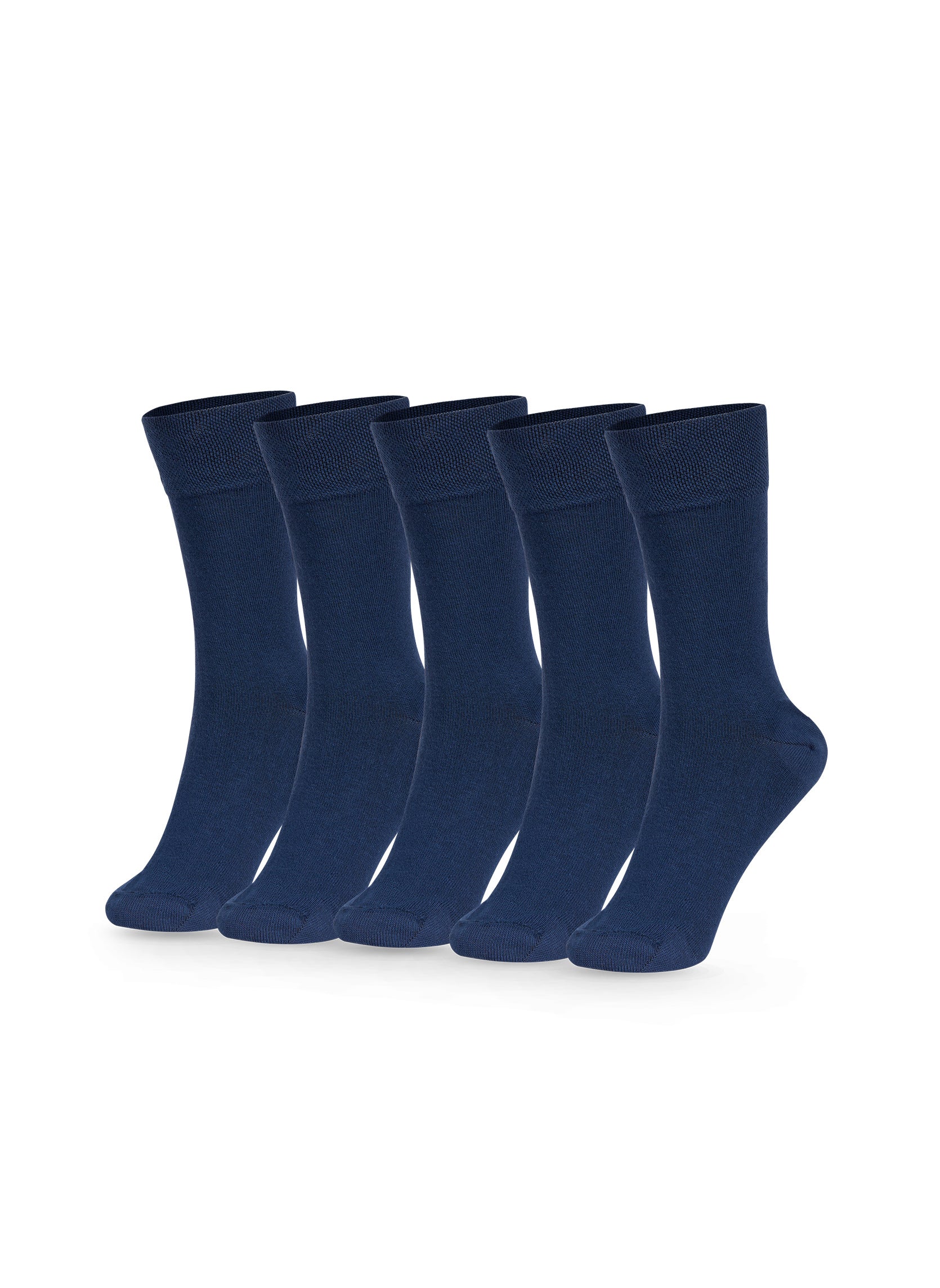 Lot de 5 Paires de Chaussettes Classiques Bleues