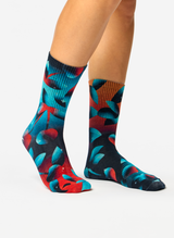 Chaussettes côtelées Cerises Noires