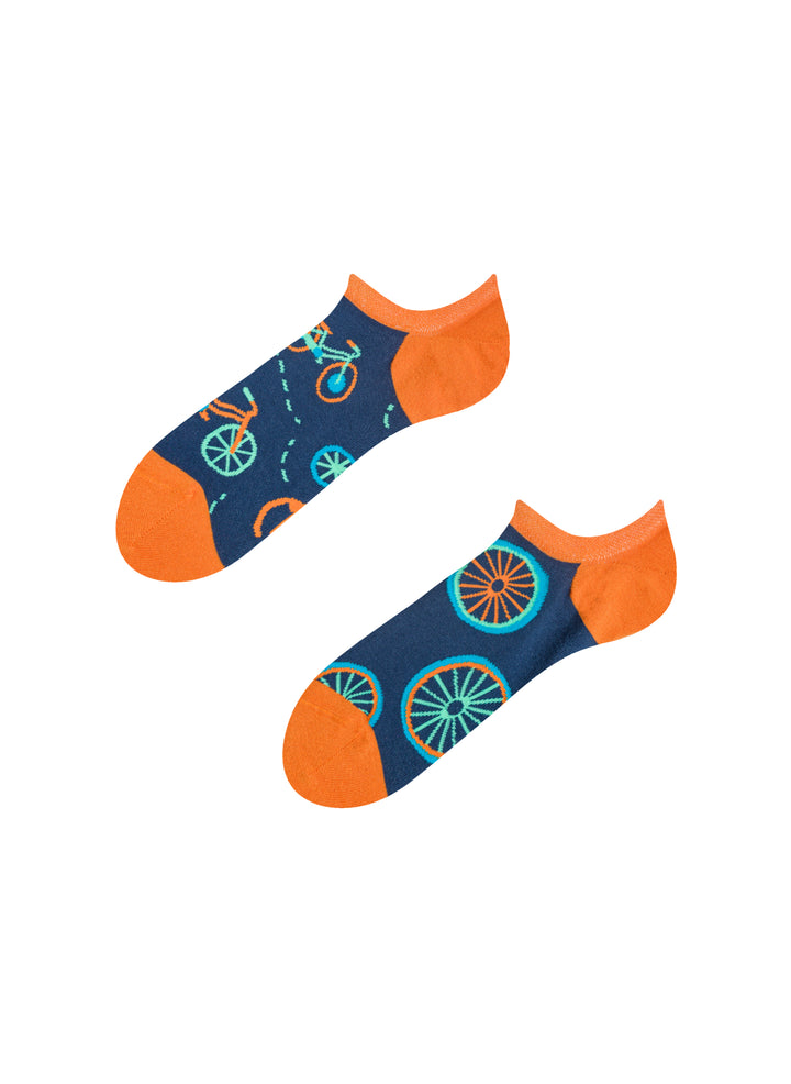 Socquettes Invisibles Bicyclettes Oranges - Dedoles