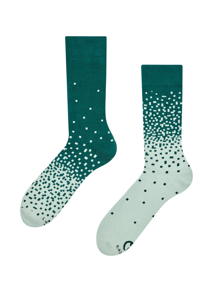 Chaussettes Chaudes Du Vert Foncé Au Vert Clair - Dedoles
