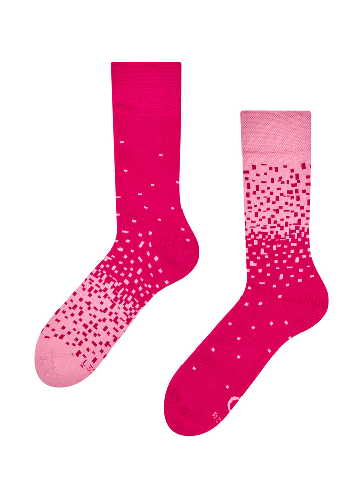 Chaussettes Chaudes Du Rose Foncé Au Rose Clair - Dedoles
