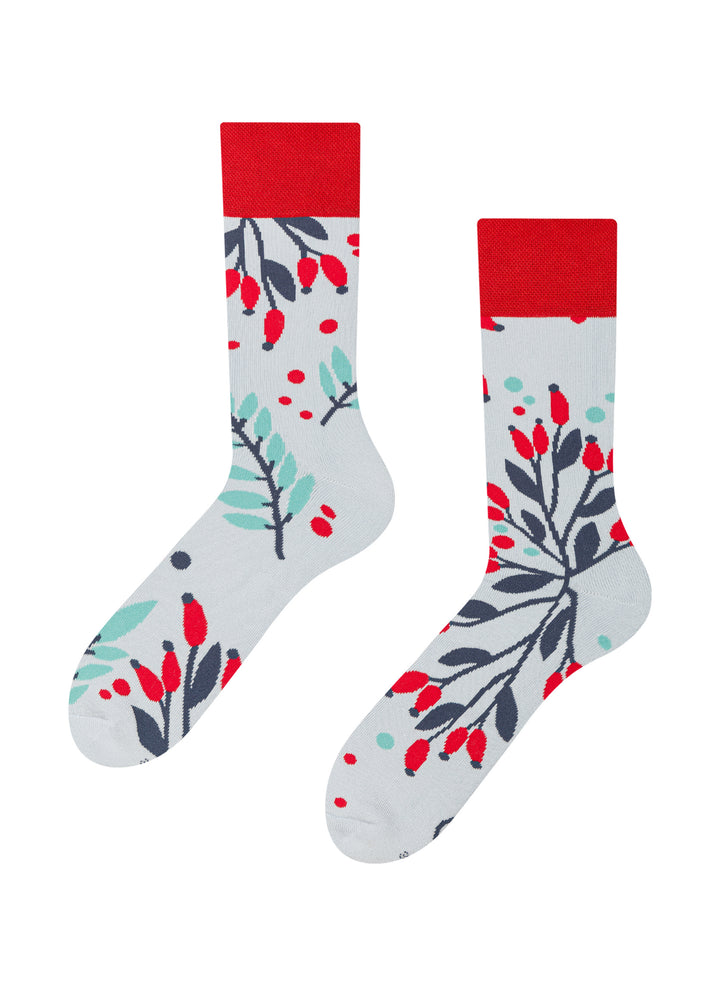 Chaussettes Chaudes Églantier dans la Neige - Dedoles