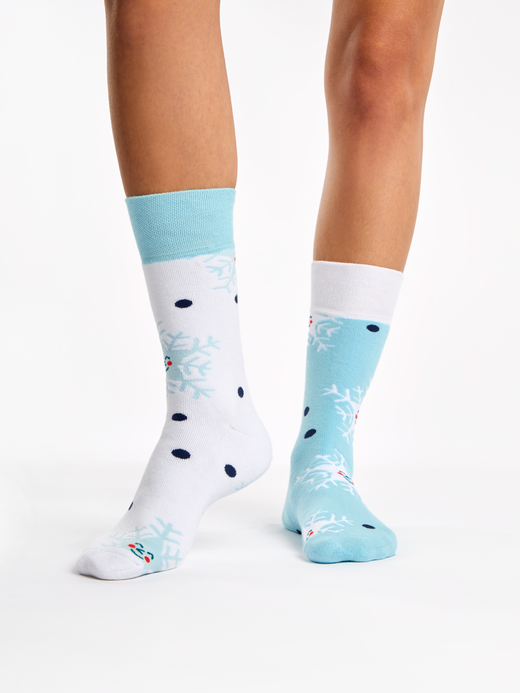 Chaussettes Chaudes Flocons de Neige Joyeux