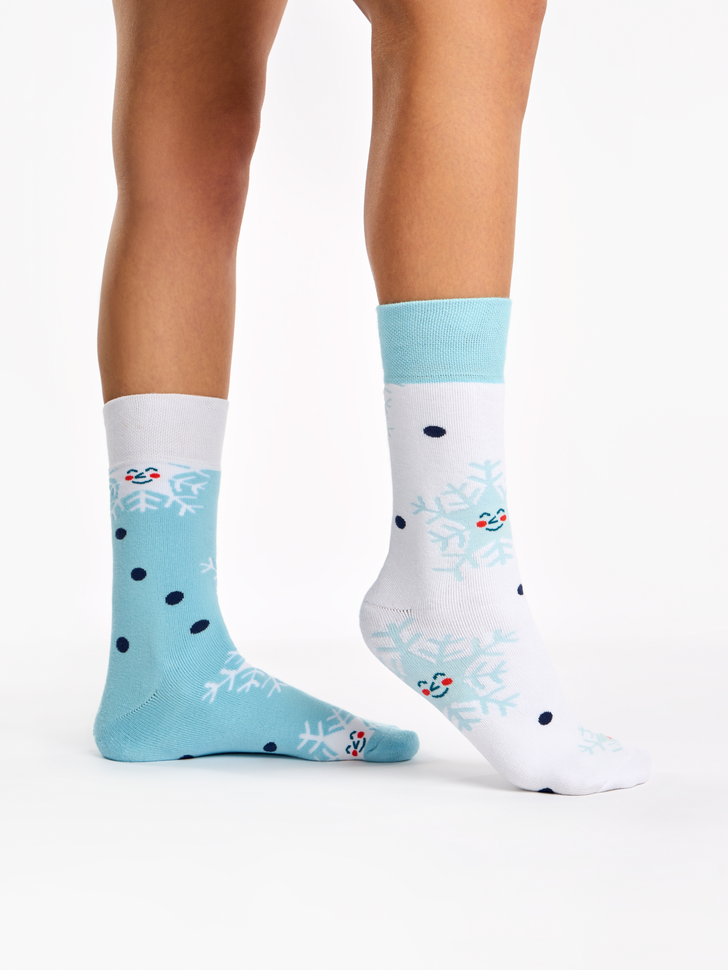 Chaussettes Chaudes Flocons de Neige Joyeux