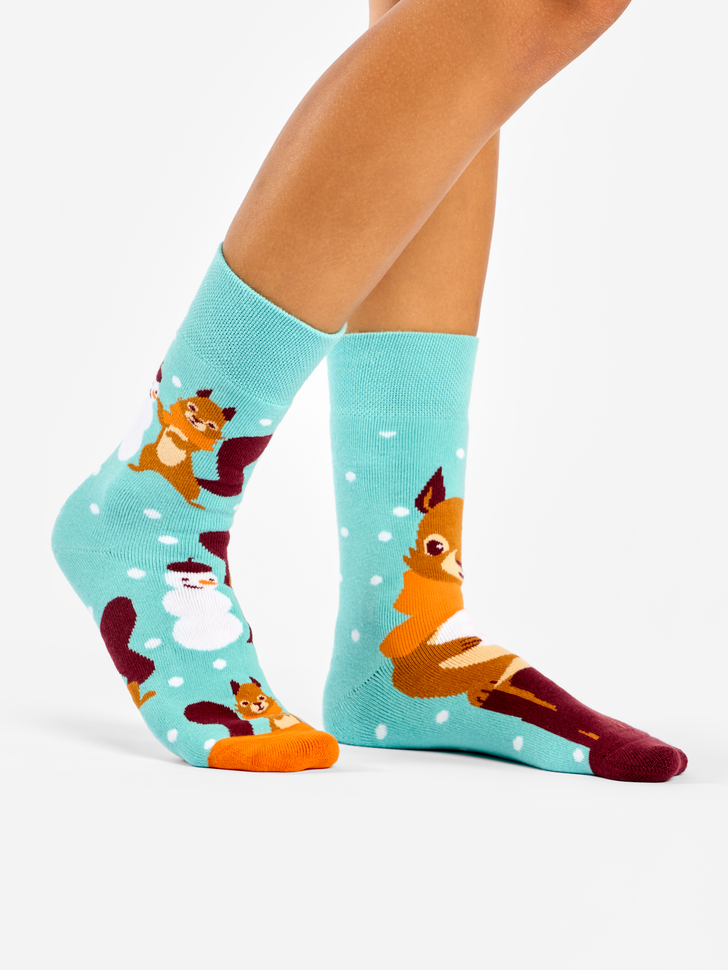 Chaussettes Chaudes Écureuil d'Hiver