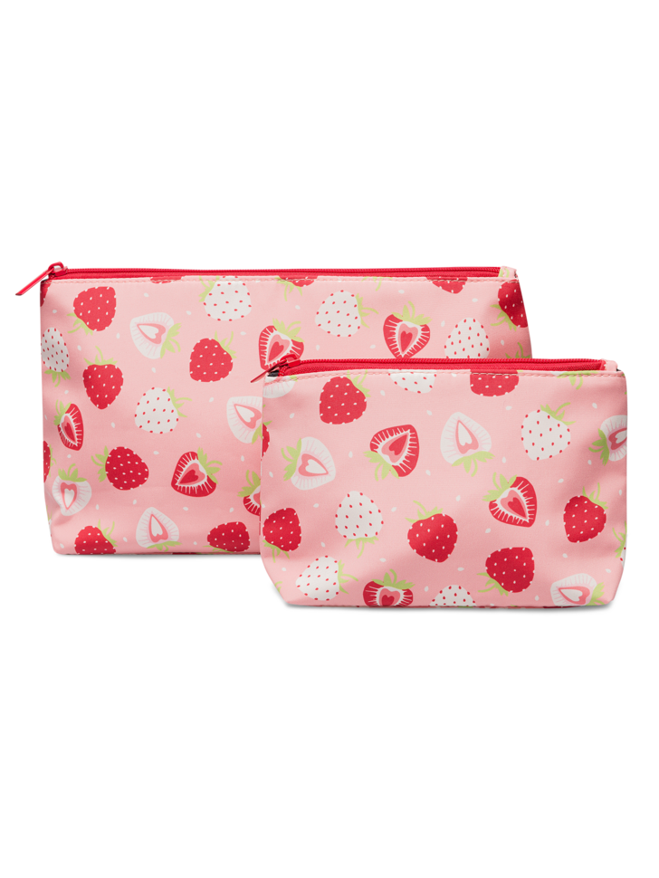 Pack de 2 Trousses de Toilette Fraises Sucrées