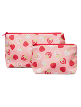 Pack de 2 Trousses de Toilette Fraises Sucrées