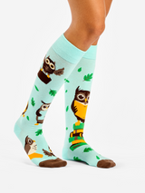 Chaussettes Mi-Bas Hibou & Livres