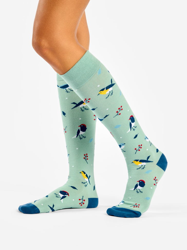 Chaussettes Mi-Bas Oiseaux Chanteurs