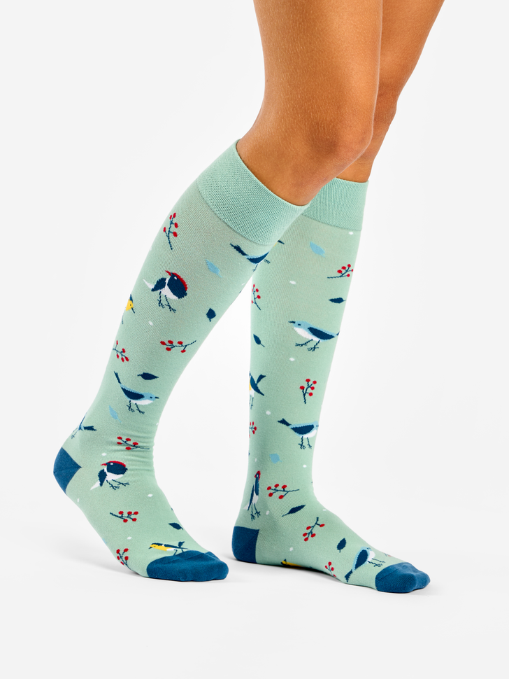 Chaussettes Mi-Bas Oiseaux Chanteurs