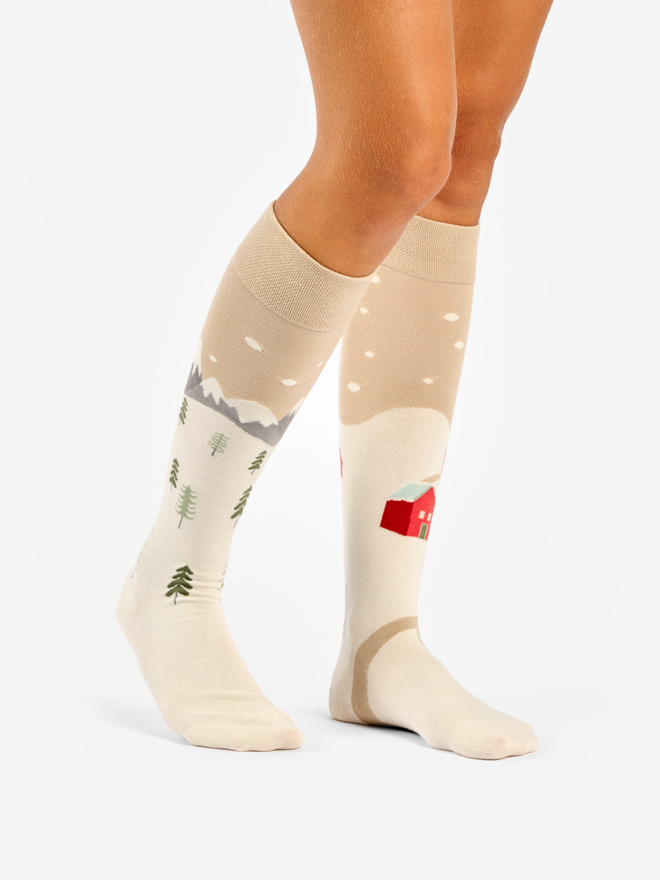 Chaussettes Mi-Bas Paysage Hivernal