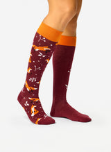 Chaussettes Mi-Bas Renard & Feuilles