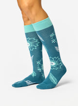 Chaussettes Mi-Bas Mandala & Feuilles