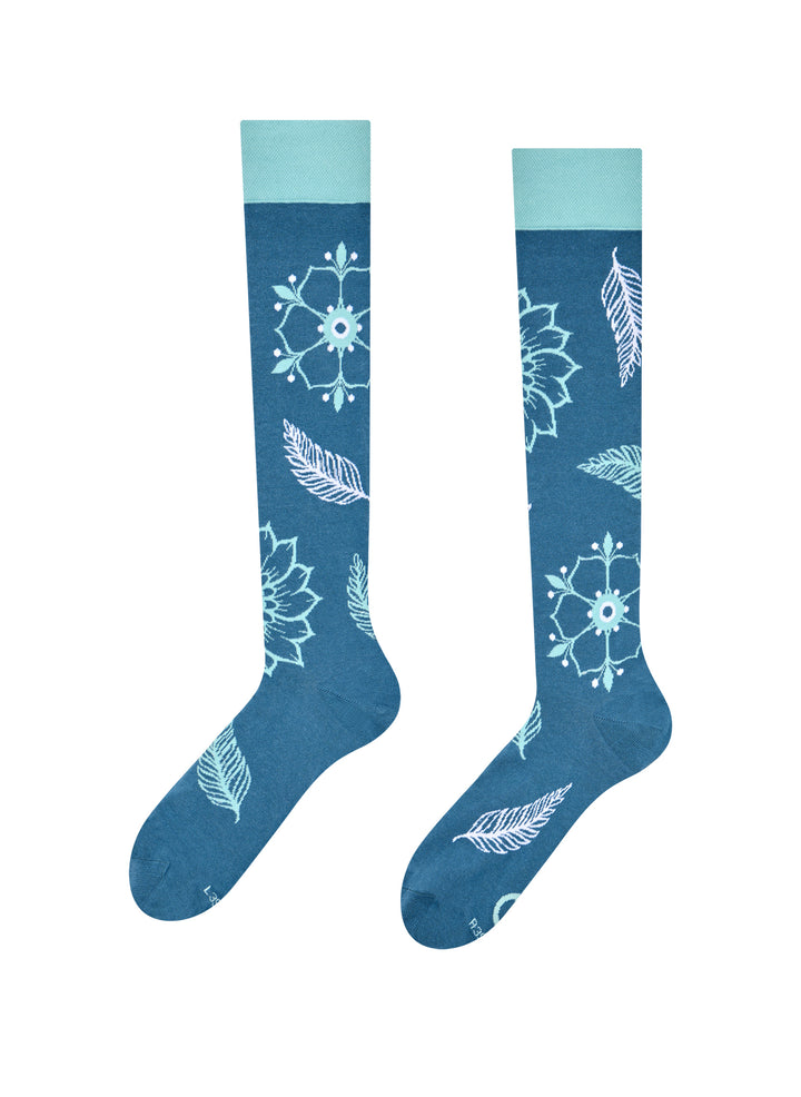 Chaussettes Mi-Bas Mandala & Feuilles - Dedoles