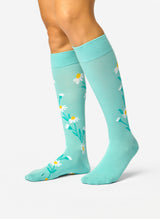 Chaussettes Mi-Bas Camomille Turquoise