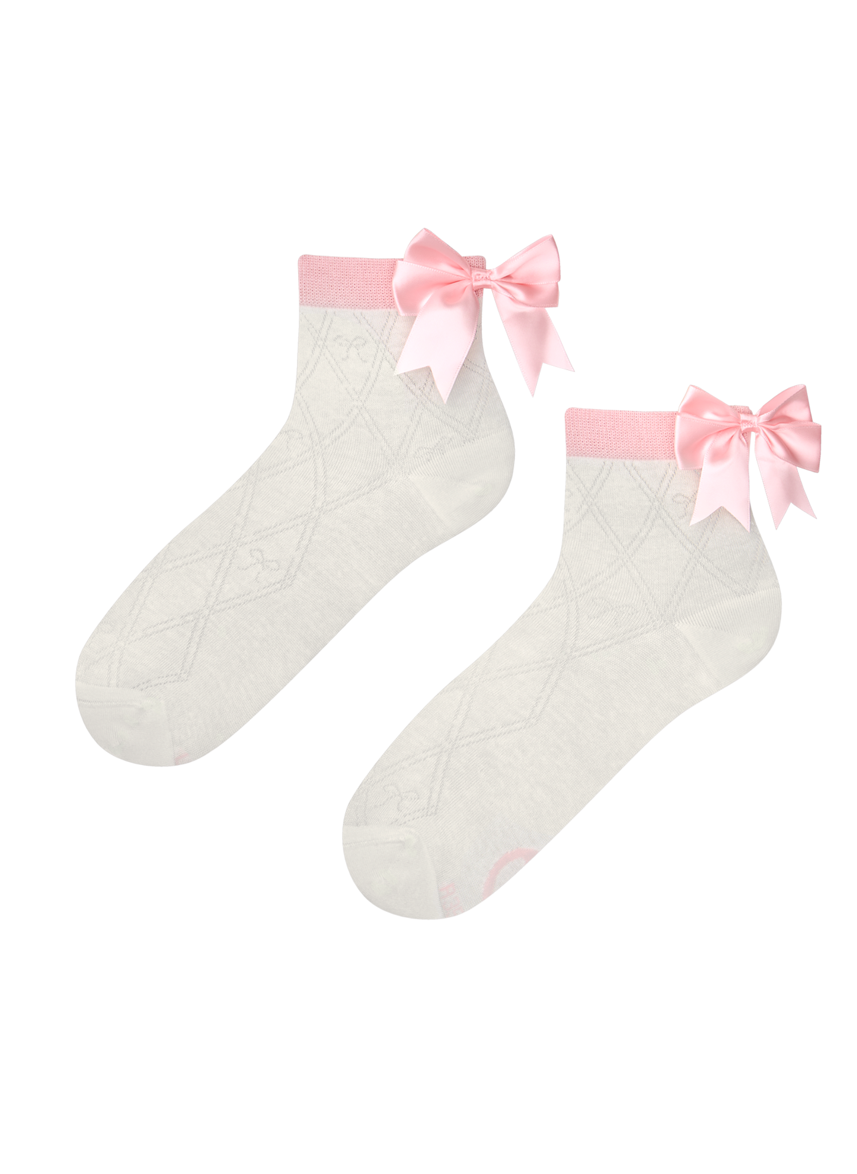 Chaussettes Courtes Cutecore Nœud Rose