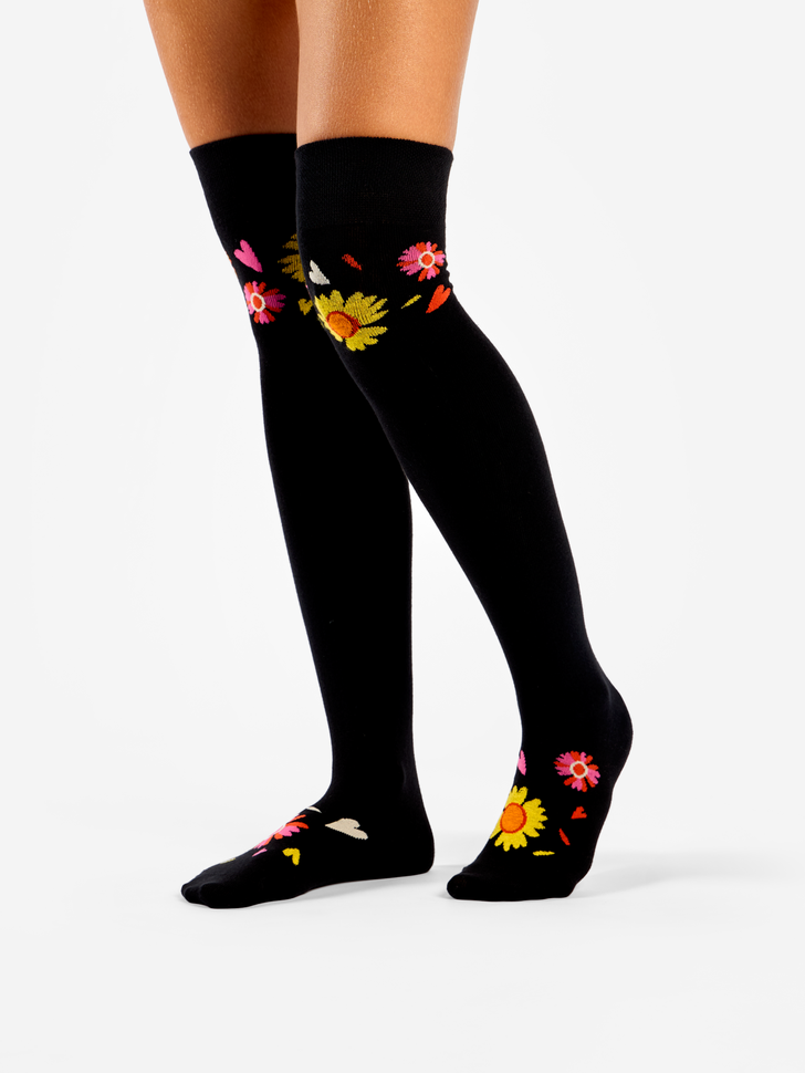 Chaussettes au-dessus des genoux Je t'aime, un peu, beaucoup