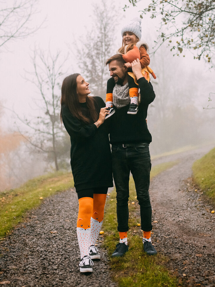 Chaussettes Chaudes Enfants Renards Pelucheux