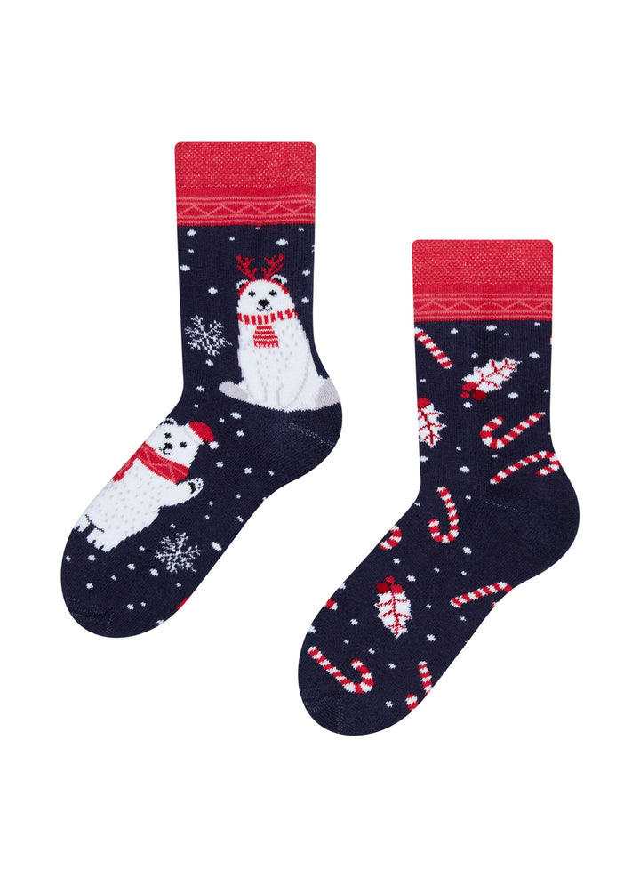 Chaussettes Chaudes Enfants Noël Ours Polaires - Dedoles