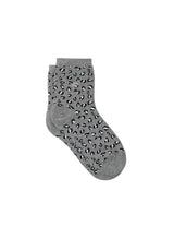 Chaussettes à Paillettes Léopard - Gris