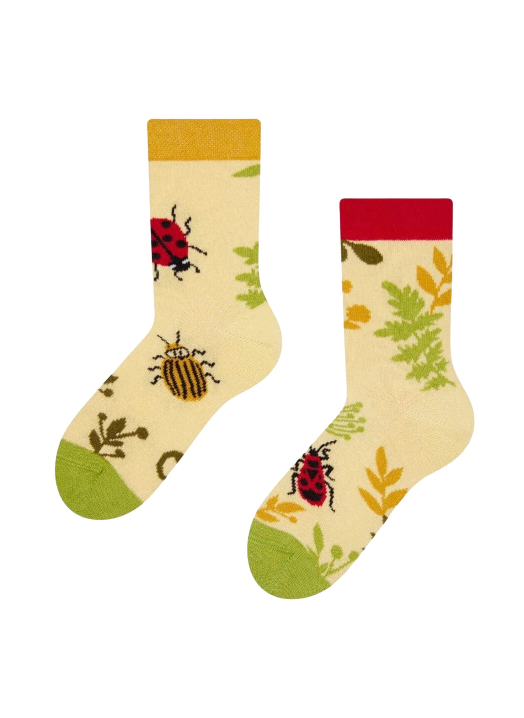 Chaussettes Enfants Punaises et Fleurs Sauvages