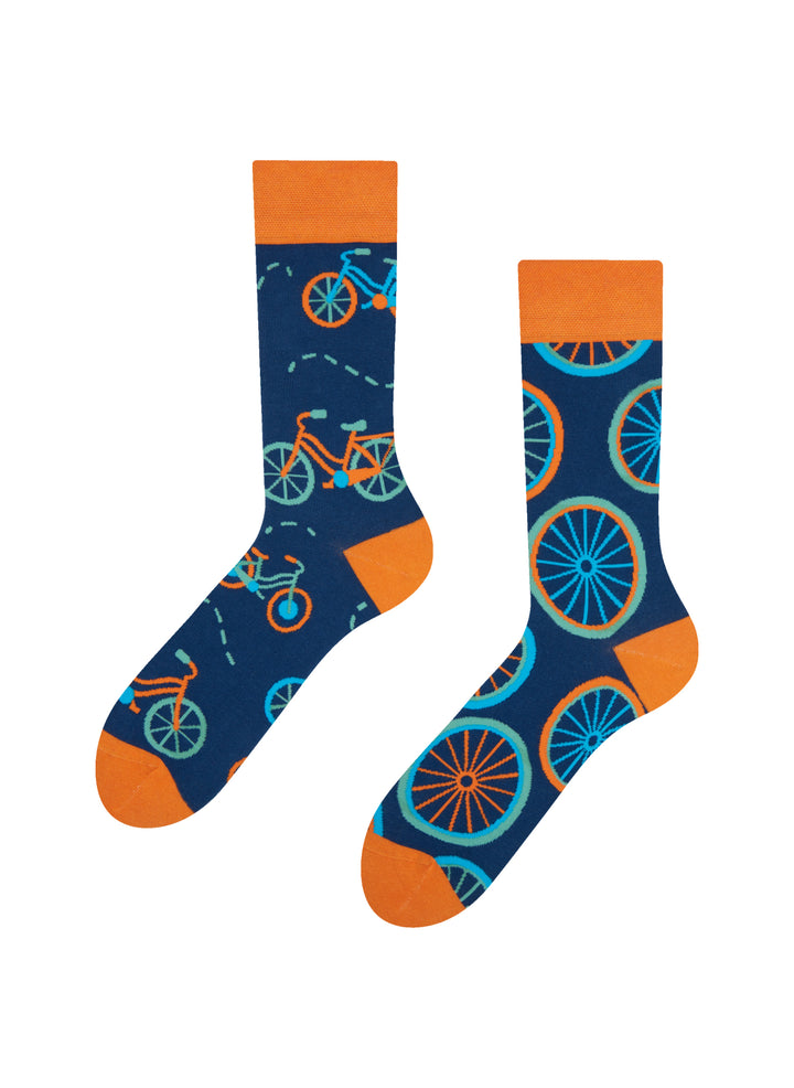 Chaussettes Bicyclettes Oranges - Dedoles