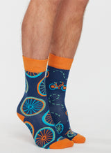 Chaussettes Bicyclette Orange