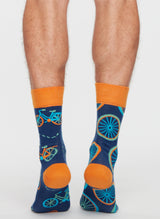 Chaussettes Bicyclette Orange