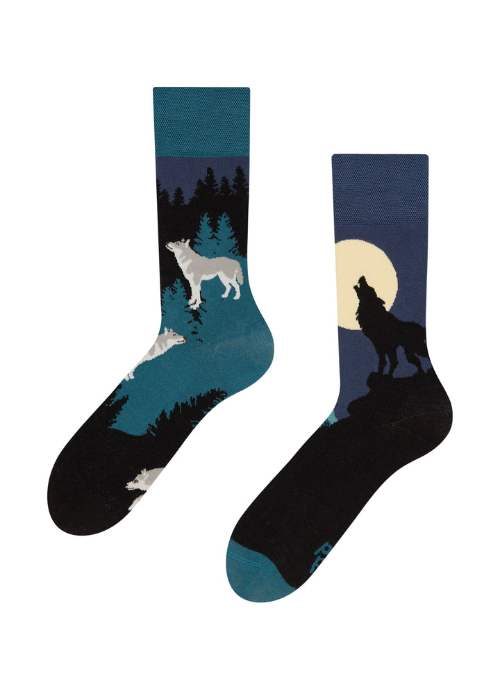 Chaussettes Loup à la Lune - Dedoles