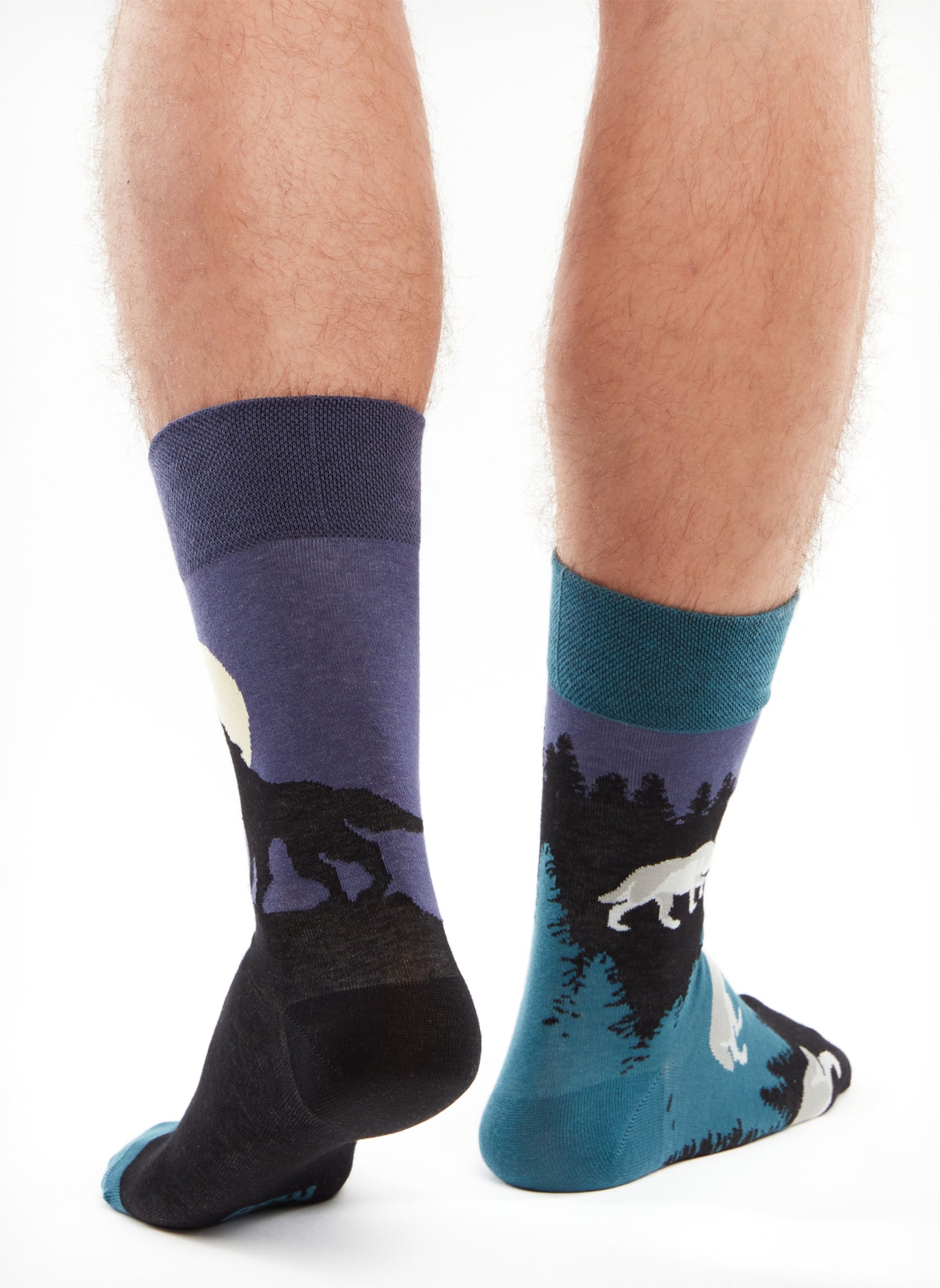 Chaussettes Loup à la Lune