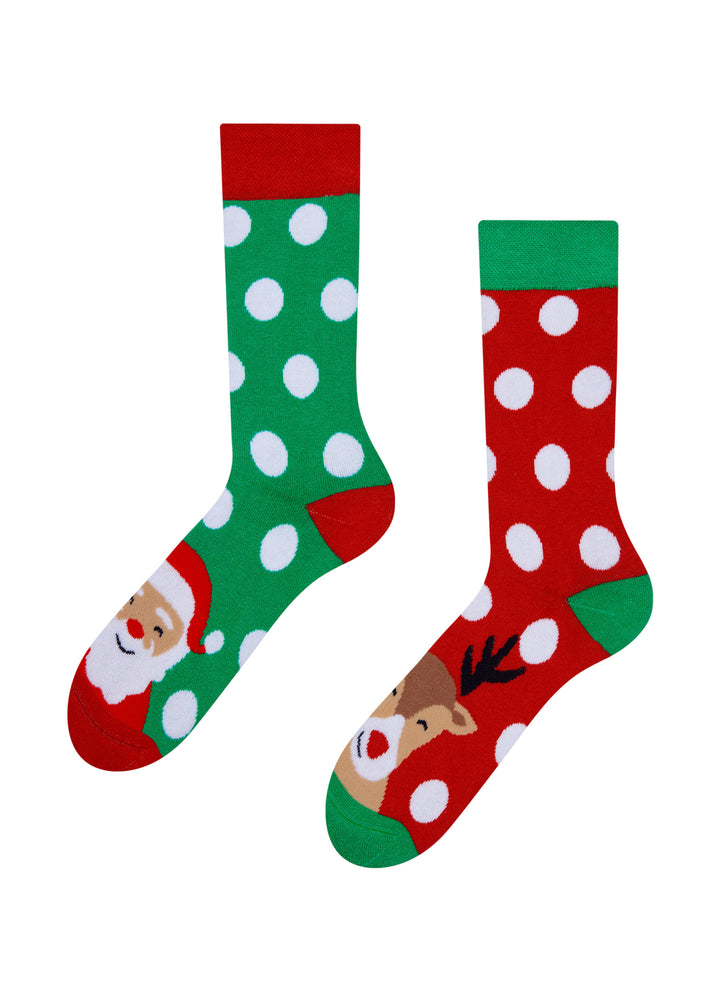 Chaussettes Chaudes Père-Noël et Rudolph - Dedoles