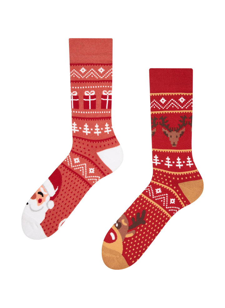 Chaussettes Chaudes Les Rennes du Père-Noël - Dedoles