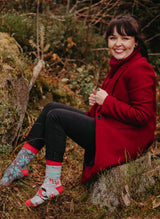 Chaussettes Chaudes Oiseaux Rouges