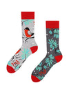 Chaussettes Chaudes Oiseaux Rouges