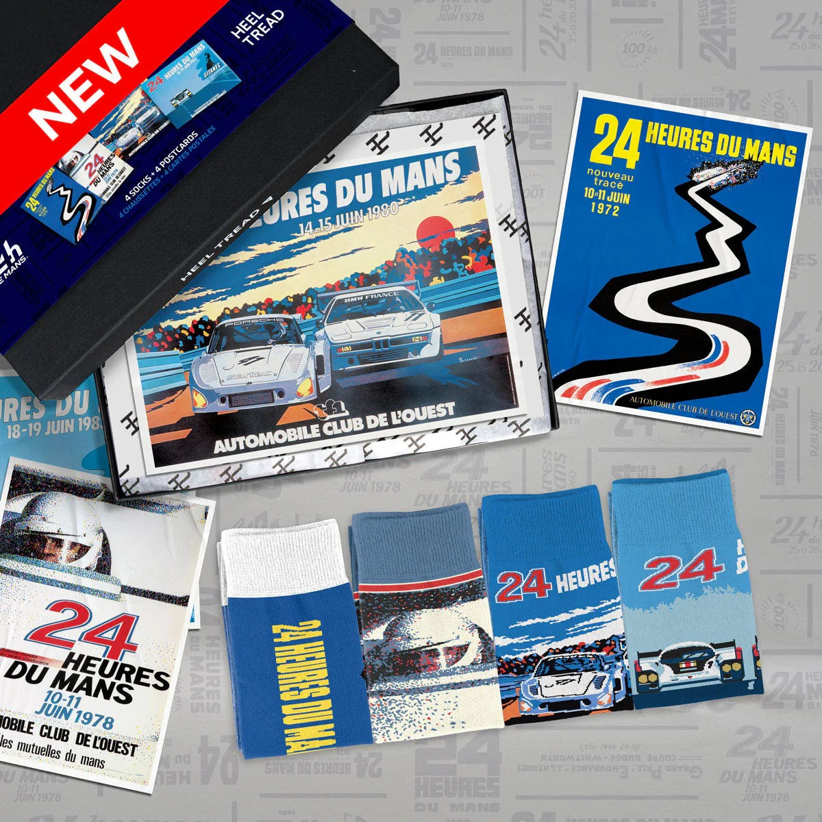 Coffret Chaussettes 24H Le Mans, Les Affiches Iconiques