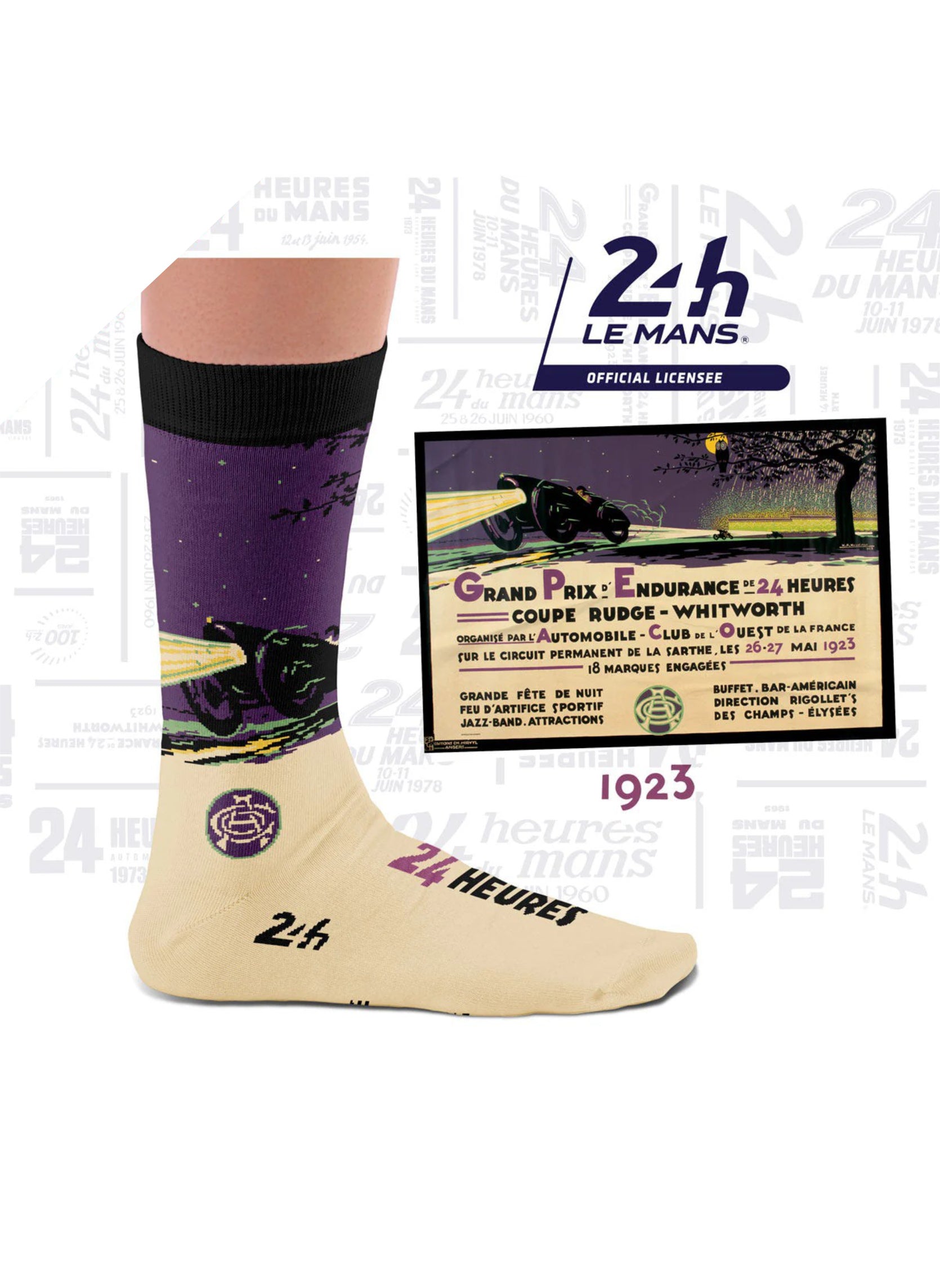 Coffret Chaussettes 24H Le Mans, Les Affiches Mythiques