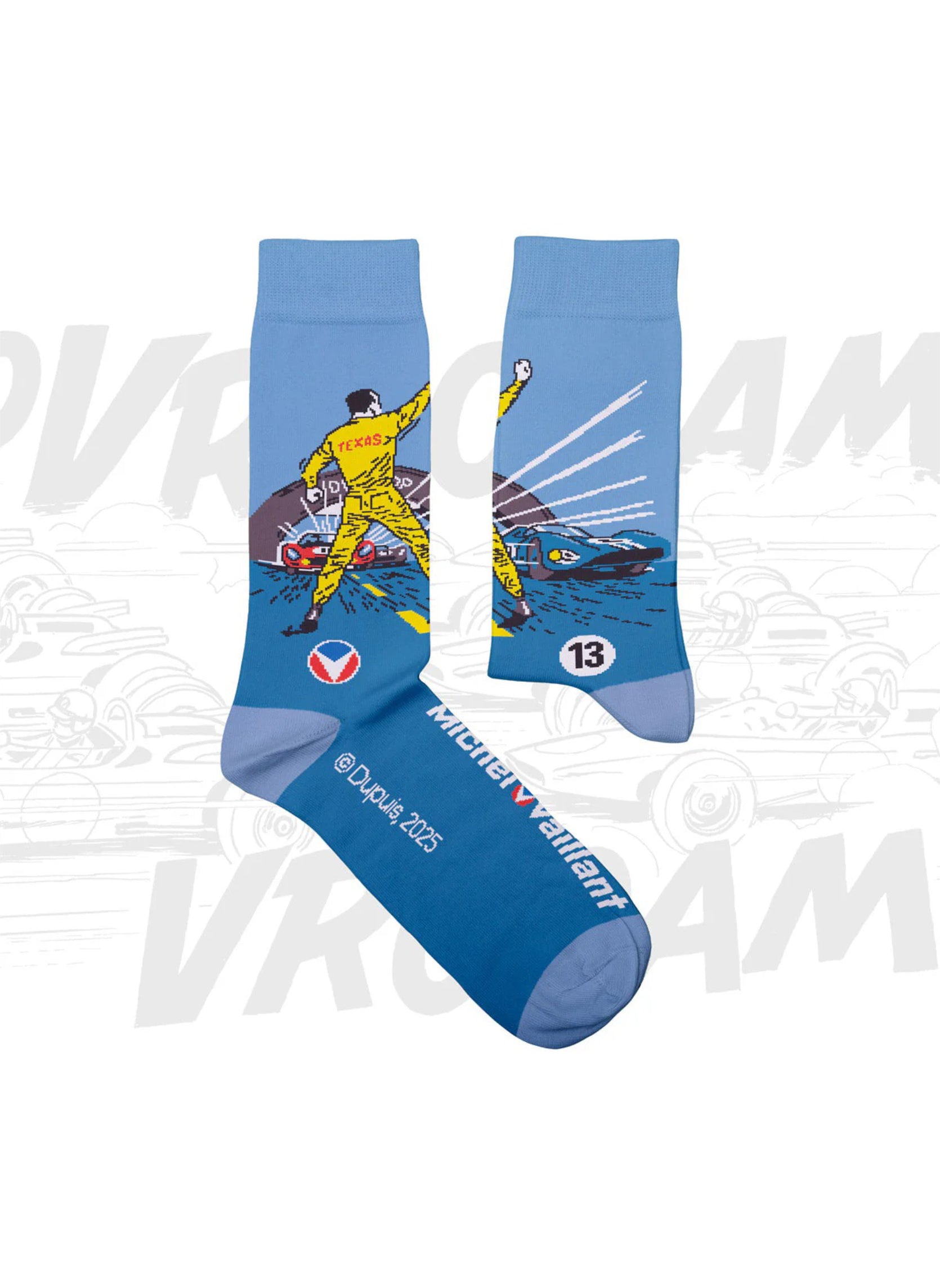 Chaussettes Michel Vaillant, Le 13 Est Au Départ