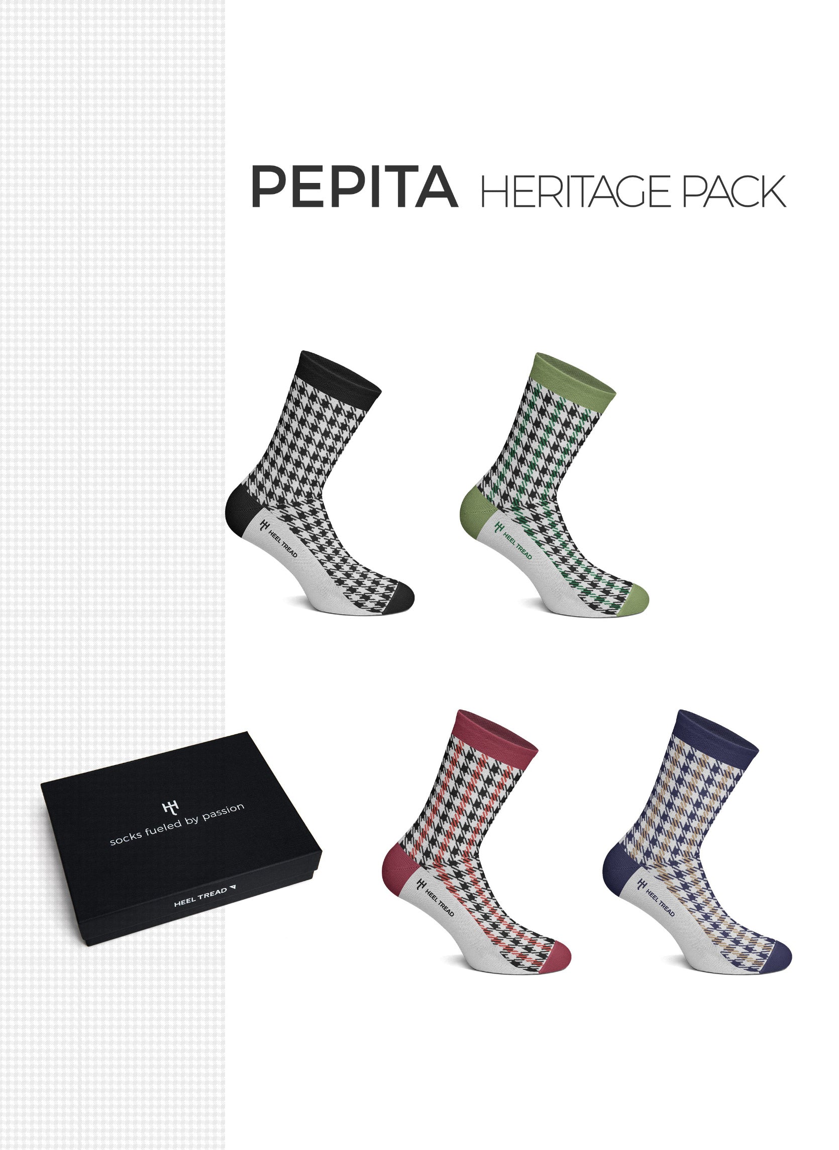 Coffret Chaussettes Tissus Porsche “Pepita”