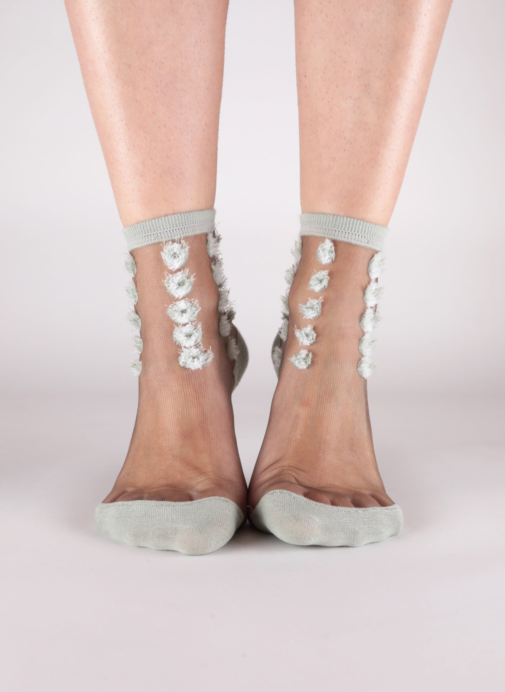 Chaussettes Transparentes London Eye Sauge